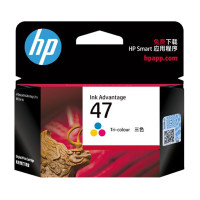 惠普(HP)47墨盒原装适用系列打印机 47彩色墨盒(约700页)6ZD61AA