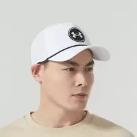 安德玛(Under Armour)官方男帽女帽2024春夏新款运动帽子棒球帽休闲遮阳帽透气鸭舌帽1383484-100