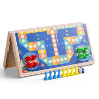 得力(deli)小号磁飞行棋便携式折叠棋盘娱乐飞行棋亲子互动 YW102-F 混色