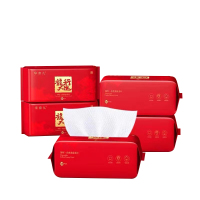 [龙年限定]芈奈儿洗脸巾一次性纯棉加厚加大抽取式男女洗面擦脸不掉毛全棉宝宝婴儿专用洁面棉柔巾 5包装