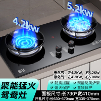 新飞煤气灶双灶燃气灶家用嵌入式台式双眼灶灶具猛火灶炉具熄火保护防烫功能液化气灶