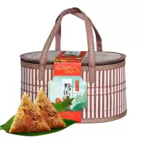 嘉 兴 风 味 粽子竹篮装甜粽蛋黄鲜肉粽端午节粽子礼盒装送礼礼品团购