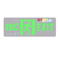 粤消 消防应急疏散出口标志灯 单面安全出口 350.5*124.5mm