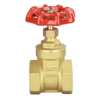 米勒 自来水管开关阀门双内丝内螺纹铜闸阀 DN50(中型)