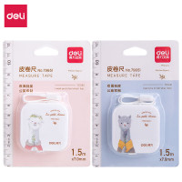 得力卷尺 79651皮卷尺1.5m(混)(卡) 10卡装