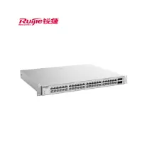 锐捷 24口光纤交换机千兆二层网管汇聚 RG-NBS3200-24SFP/8GT4XS 万兆光口上联 企业办公组网