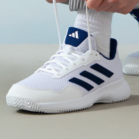 ADIDAS阿迪达斯网球鞋男女儿童运动鞋学生羽毛球鞋 ID2470 白蓝