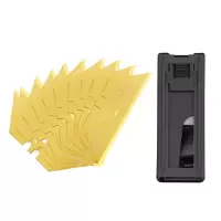 工具梯形刀片T型刀片金属切割开箱 美工刀片工业级省力墙纸刀重型折叠电工刀片地毯刀