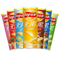 乐事薯片罐装104g*3桶膨化食品土豆片商超同款办公室解馋休闲小零食(黄瓜味)