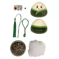 思唯美 端午节香囊diy材料包 端午安康艾草粽子香包10套