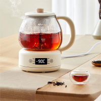 小熊(bear) 煮茶器 养生壶迷你恒温电热水壶蒸茶器喷淋式不锈钢烧水壶 ZCQ-A10W5 1升 白/台