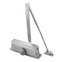 豹盾 闭门器液压缓冲防火门消防门 定位银灰 特大号适用60-80kg