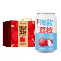 王老吉海盐荔枝果汁饮料310ml*12罐整箱装