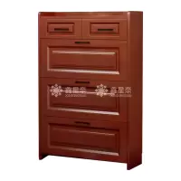 鑫星奈XXN4022007 木质翻斗鞋柜入户门口窄边鞋柜单层双抽屉