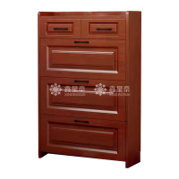 鑫星奈XXN4022008 木质翻斗鞋柜入户门口窄边鞋柜单层双抽屉