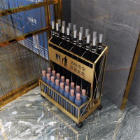 雨伞架 商用酒店大堂大容量雨伞收纳架A款金色大号 尺寸约48*27*63cm 约放16把长伞16把短伞 单位:1个