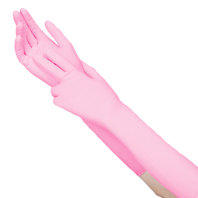 18寸丁腈手套粉色10只装