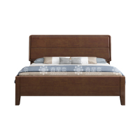 鑫星奈XXN4022909 实木床1.8米床 胡桃色