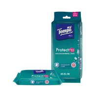 Tempo得宝卫生湿巾8片6包共48片 清洁消毒杀菌温和不刺激外出便携卫生湿巾