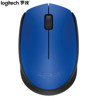 罗技(Logitech)M170 鼠标 无线鼠标 办公鼠标 对称鼠标 蓝色 带无线2.4G接收器