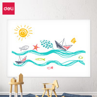 得力(deli) 50008 家用软磁铁自粘白板贴可擦写墙贴写字板画板