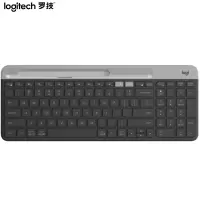 罗技(Logitech)K580 键盘 无线蓝牙键盘 办公键盘 便携超薄键盘 笔记本键盘 平板键盘 K580 灰色
