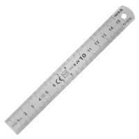 易尔拓(YATO)YT-70720 直尺不锈钢直尺刻度尺绘图测量钢直尺150mm