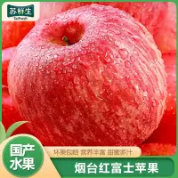 [苏鲜生] 山东烟台红富士 当季水果净重8.5 斤 大果 80mm+脆甜可口1