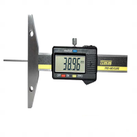 加榜 0-50mm杆直径1.5mm塑料壳细杆数显深度尺/平头