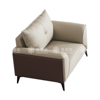 鑫星奈XXN4031234 简约办公沙发商务会客洽谈沙发 西皮单人位