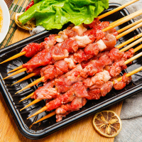 艾克拜尔羊肉串约20串520g新鲜羊肉烤肉牛肉串半成品烤串户外空气炸锅烧烤食材