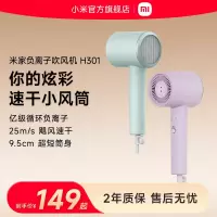 小米(MI)吹风机H301 松霜绿 米家高速电吹风 负离子护发智能家用大风力高速马达速干护发降噪大功率速干无叶吹风筒