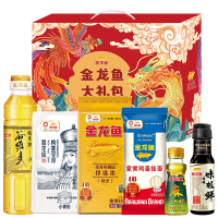 金龙鱼龙腾凤舞礼包A 米面粮油礼盒 1500g+620ml