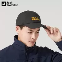 Jack Wolfskin狼爪运动帽男帽女帽春夏新品时尚户外旅行登山休闲棒球帽遮阳帽 1900673-6350 深灰色