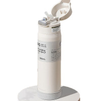 孔雀(Peacock) 316不锈钢大容量杯子高颜值 DPA-40 白色400ml