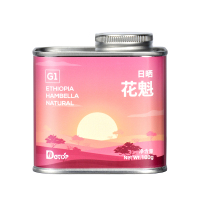 DGTOP日晒G1花魁咖啡豆手冲精品阿拉比卡咖啡豆100g/罐装单一产地埃塞浅烘新鲜烘焙