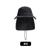 NatureHike挪客户外反光防晒渔夫帽黑色-FCNH23MZ014