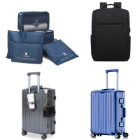旅行箱包组合(收纳套装+双肩包+拉杆箱)