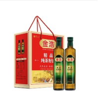 金浩茶油(JINHAO CAMELLIA OIL) 精品纯茶油礼盒750ml*2