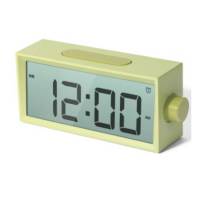 得力(deli)纽赛多功能电子闹钟 德国创意设计 超大屏显示学生专用智能温湿度计 绿色 NS882