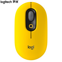 罗技(Logitech)POP MOUSE无线鼠标 蓝牙鼠标 办公鼠标-热力黄910-006420