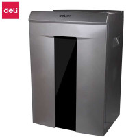 得力(deli)9907大型碎纸机 办公家用保密大型文件粉碎机 续航4小时 大容量四级高保密粉碎机(金属灰)