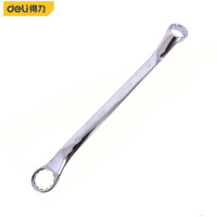 得力(deli)DL152224 镜面双梅花扳手 双头呆扳手 板子汽修机修工具 22×24MM