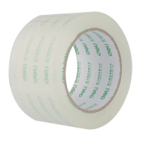 得力(deli) 30213 普透明封箱胶带[6卷/筒*2筒装]快递物流打包胶布48mm*100y*45um