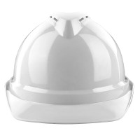 伟光ABS安全帽 V型防砸透气工地安全帽 白色旋钮式