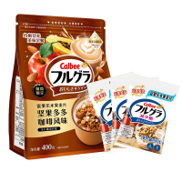 卡乐比富果乐水果麦片坚果多多咖啡风味400g+减少糖50g*10包