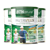 3罐装 BTNature贝特恩中老年奶粉800g/罐