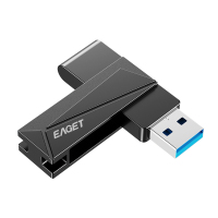 忆捷(Eaget)F68 USB3.2 U盘 高速全金属360度旋转优盘64GB