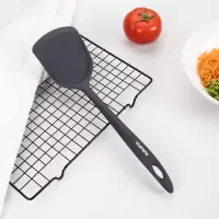 老爹(OldPAPA)硅胶锅铲不粘锅厨具耐高温不伤锅锅铲防刮锅平底锅铲 灰小锅铲