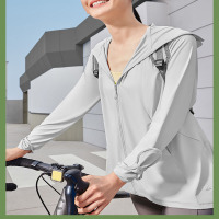 防晒衣女中长款全包手套 L码